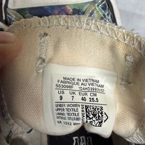 Converse Women's Low Top Sneaker in Silver with Iridescent Accent